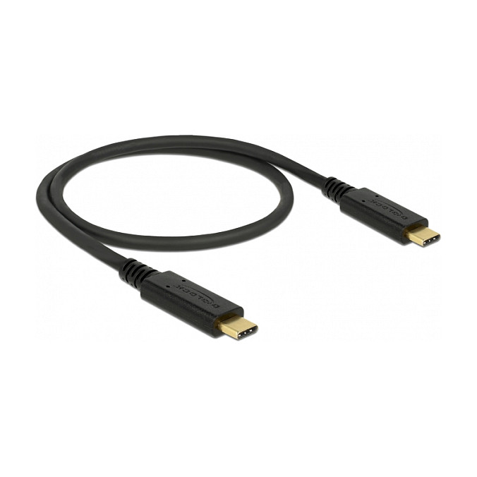 USB kabel DELOCK 85529 USB-C na USB-C (0.5m, 10 Gbps, 100W PD 3.0, E-Marker)
