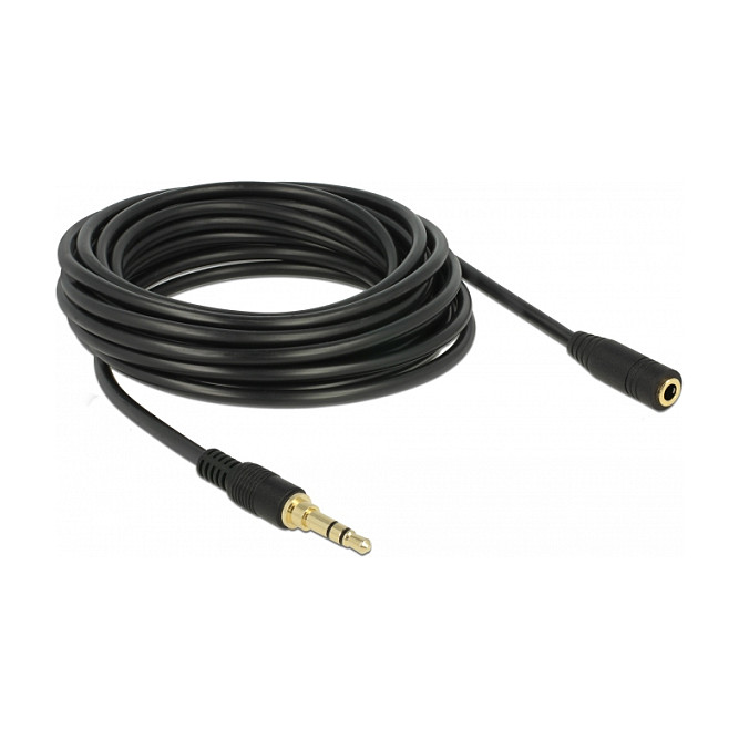 Audio produžni kabel DELOCK 3.5mm stereo M/Ž (3-pinski, 5m, pozlaćeni konektori)-1