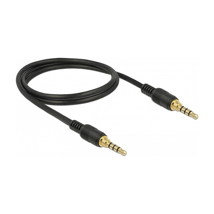 Audio kabel DELOCK 85595 (3.5mm 4-pinski, muški na muški, 1m)-1