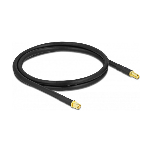 Antenski kabel DELOCK 90466 (SMA muški na SMA ženski, LMR/CFD300, 0.9m, niski gubici)-0