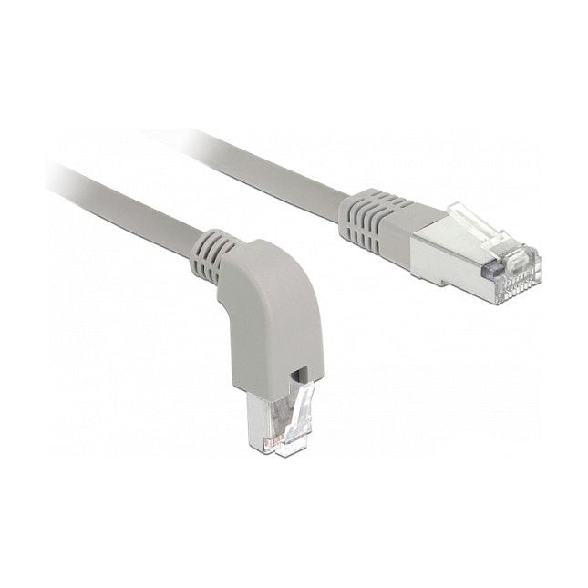 Mrežni kabel DELOCK RJ45 Cat.5e SF/UTP 0.5m (kutni konektor dolje)-0