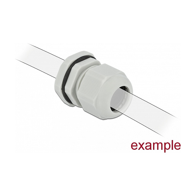 Uvodnica za kabel DELOCK PG29 (IP68, 18-25 mm, 10 komada) siva-3