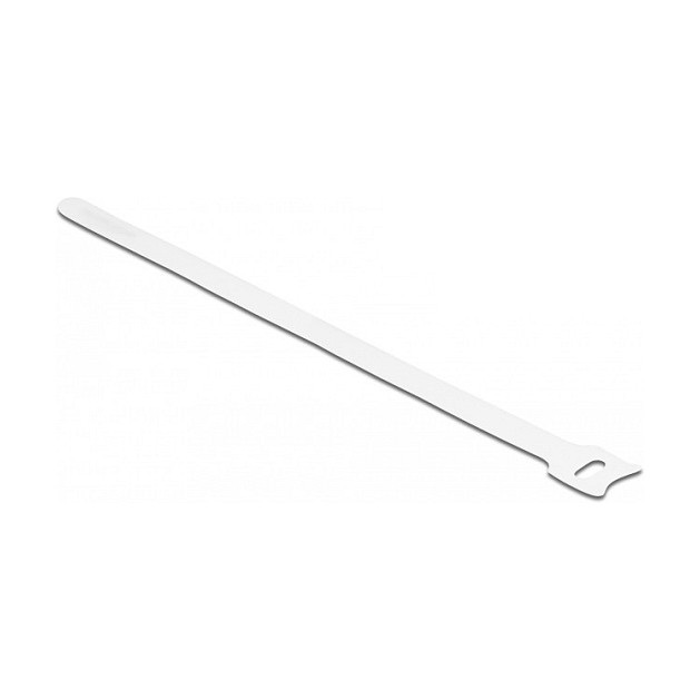 Vezice za kabele DELOCK čičak 250x12mm bijele (10 kom)