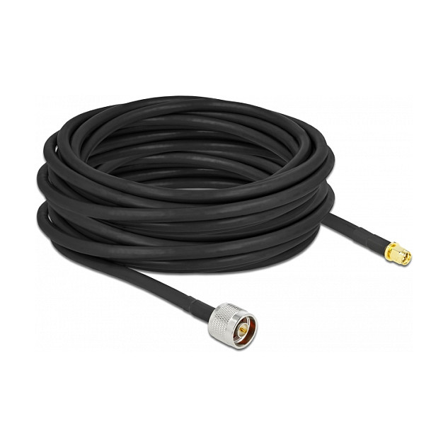 Antenski kabel DELOCK 90449 (N muški > SMA muški, LMR/CFD300, 10m, niski gubici)-0