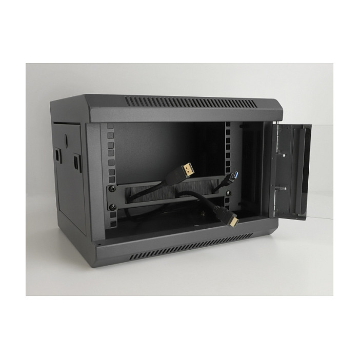Panel za organizaciju kabela DELOCK 19″ s četkom i držačem 1U (za rack ormare)-2