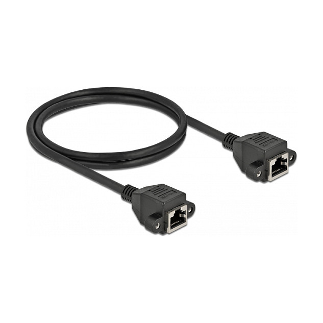 Mrežni produžni kabel DELOCK Cat.6A S/FTP (RJ45 ženski na RJ45 ženski, 1 m)-1