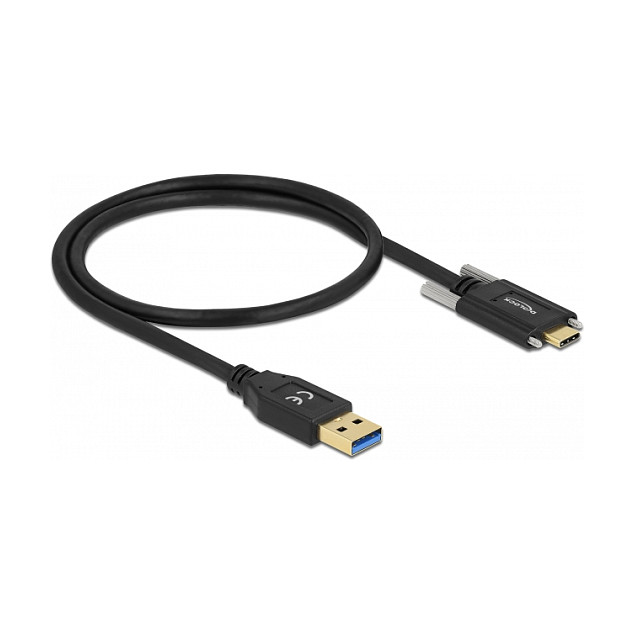 USB kabel DELOCK 84007 (USB-A na USB-C, 10 Gbps, 0.5m, s vijcima)-1