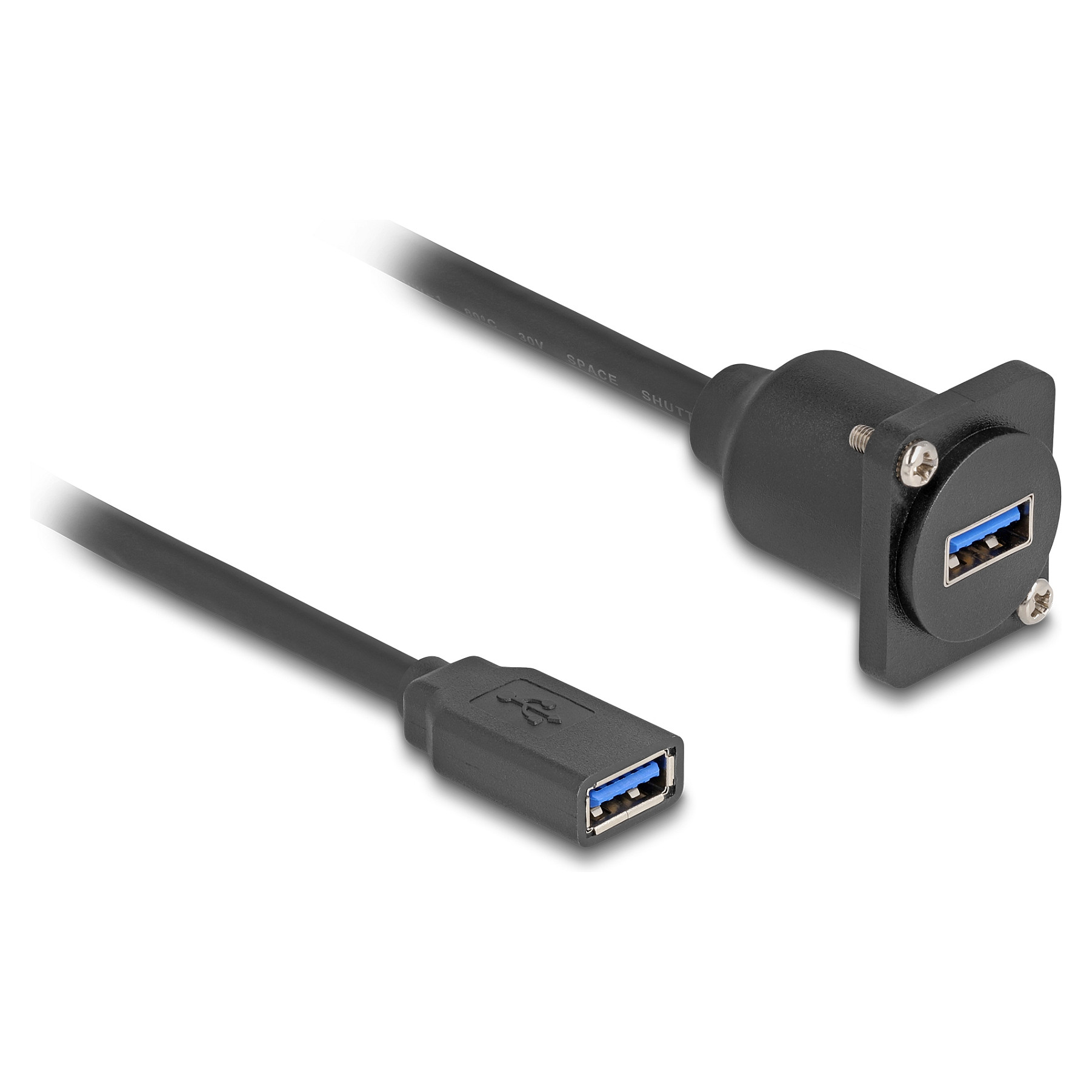 Delock D-Type USB 3.2 Gen 1 modul (USB-A ženski na USB-A ženski, 20 cm) 87983-0
