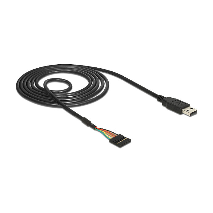 USB konverter DELOCK USB 2.0 > TTL 6 Pin (1.8m, 5V, PL2303 HXD čipset)