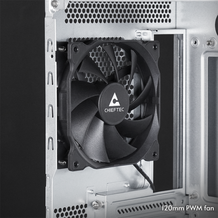 Kućište CHIEFTEC BW-01B-OP (ATX, USB-C, 1x 120mm ventilator, bez napajanja)-6