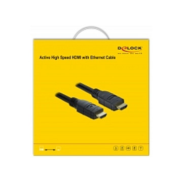 DELOCK Aktivni optički HDMI kabel 85861 (15m, 4K 60Hz, 18 Gbps, HDR)-1