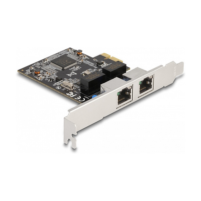 Mrežna kartica DELOCK 2-Port Gigabit LAN (PCIe x1, RTL8111, Low Profile)
