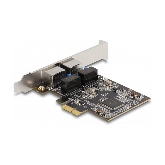 Mrežna kartica DELOCK 2-Port Gigabit LAN (PCIe x1, RTL8111, Low Profile)-1