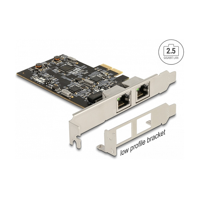 Mrežna kartica DELOCK 89392 (2 x 2.5 Gigabit LAN, PCIe x1, Intel i225-V)-3