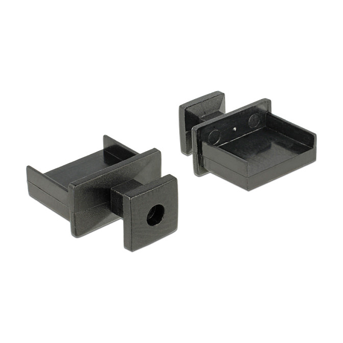 Zaštitni poklopac DELOCK za USB-A priključak s ručkom (10 komada, crni)