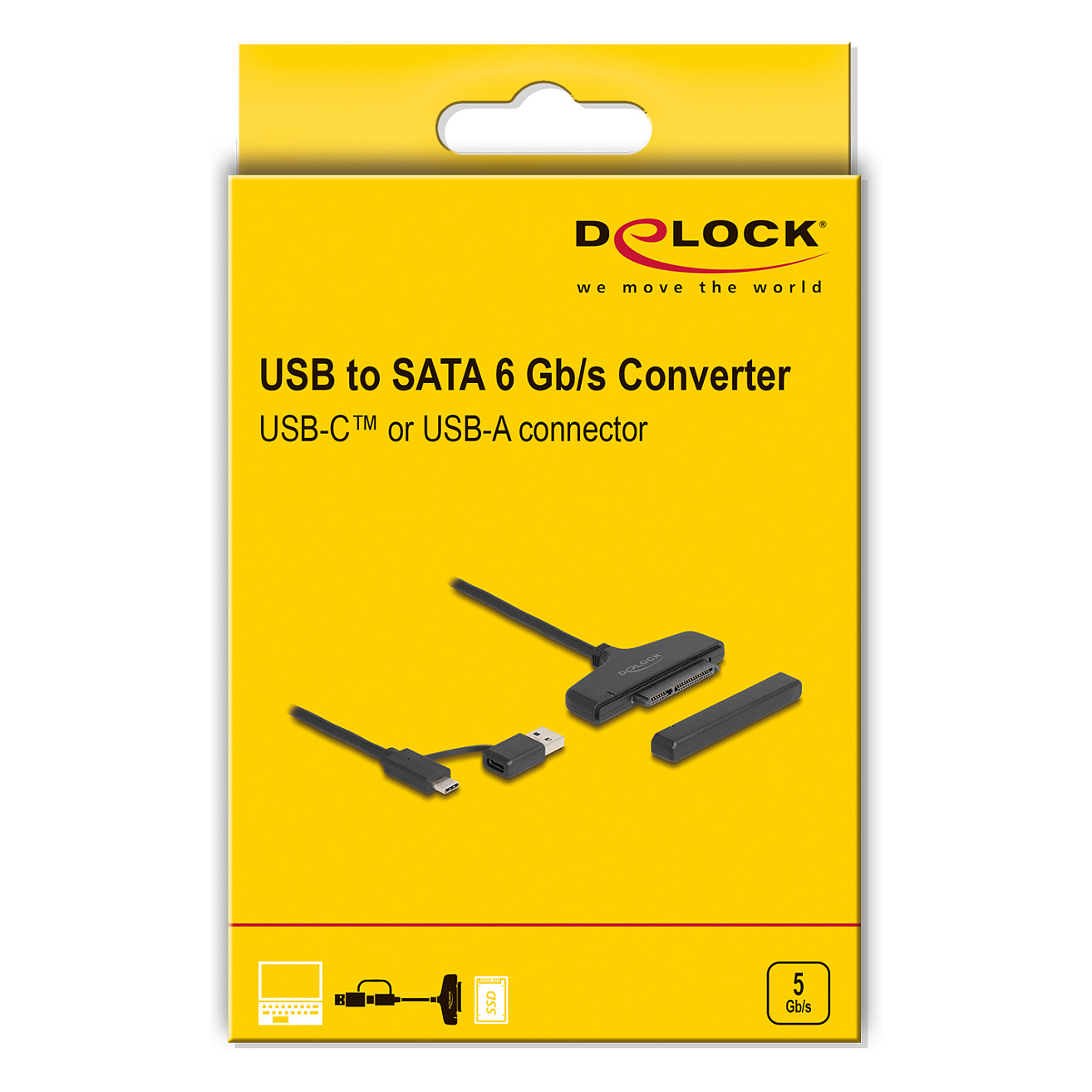 Adapter DELOCK 61042 USB-C / USB-A na SATA 6 Gb/s (za 2.5" SSD/HDD)-2