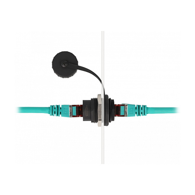 Ugradbena mrežna utičnica DELOCK RJ45 Cat.6 86962 (IP67, oklopljena, M22)-1