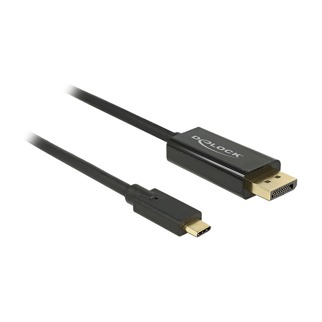 Adapter kabel DELOCK DisplayPort 1.2 na USB-C (1m, 4K 60Hz)