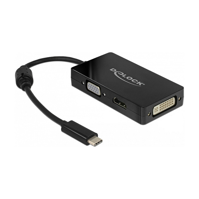 Adapter DELOCK 63925 USB-C na HDMI / VGA / DVI (4K 30Hz)-0