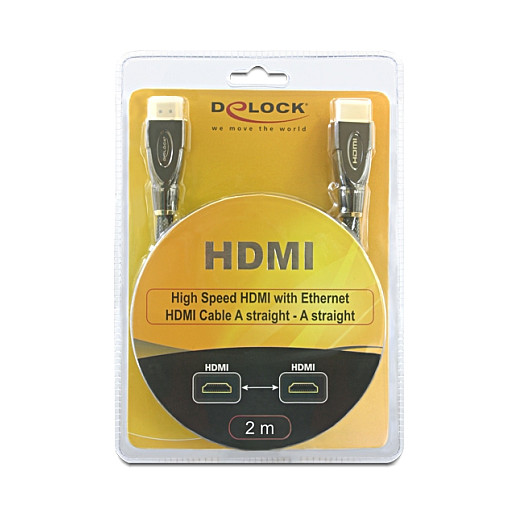 HDMI kabel DELOCK 82737 (1.5m, High Speed with Ethernet, 4K 30 Hz)-1