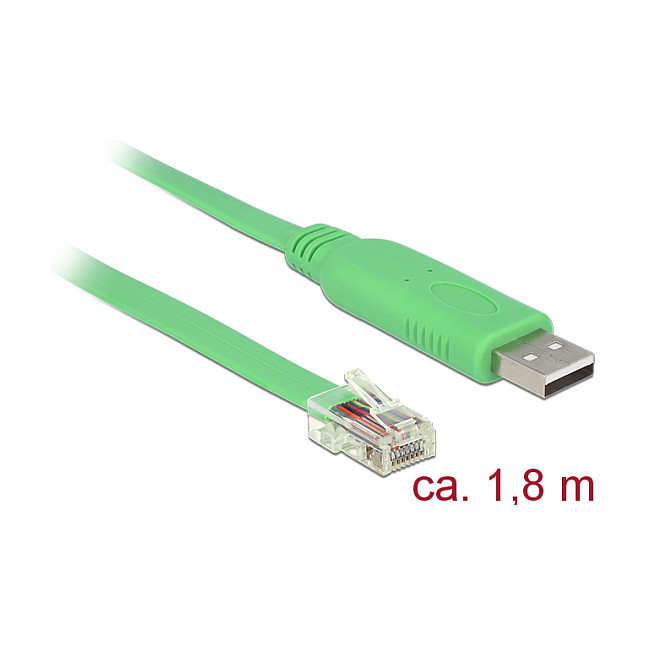 USB na serijski RS-232 adapter DELOCK 62960 (1.8m, FTDI čipset)-0