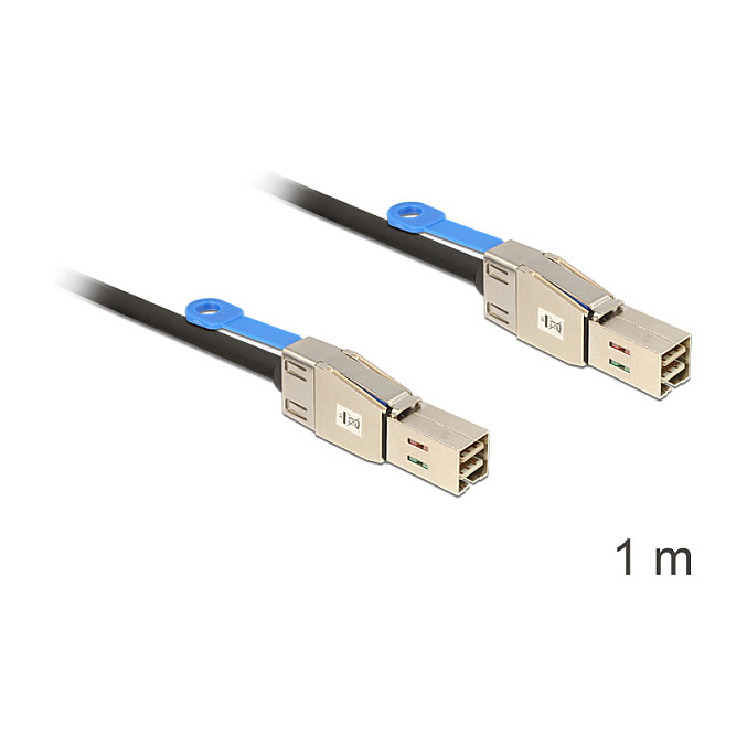 SAS kabel DELOCK 83394 (Mini SAS HD SFF-8644 na SFF-8644, 12 Gb/s, 1m)