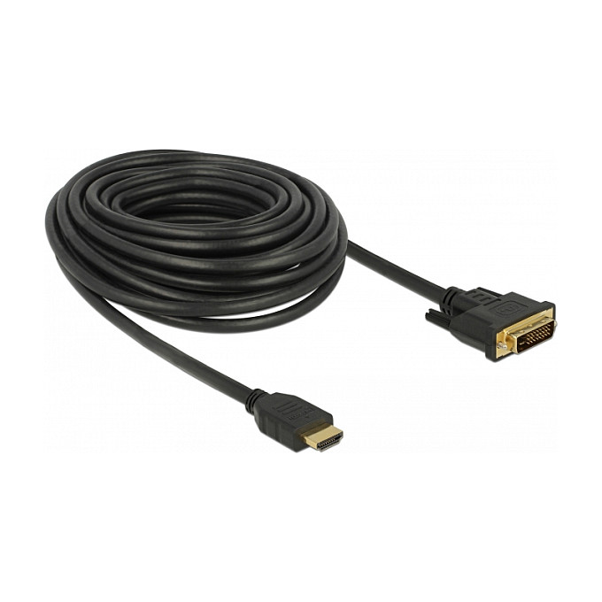 HDMI na DVI kabel DELOCK 85657 (10 m, HDMI-A muški na DVI 24+1 muški, Full HD)-1