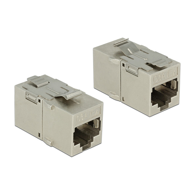 Keystone modul DELOCK 86408 (RJ45 na LSA, Cat.6A, oklopljen, montaža bez alata)