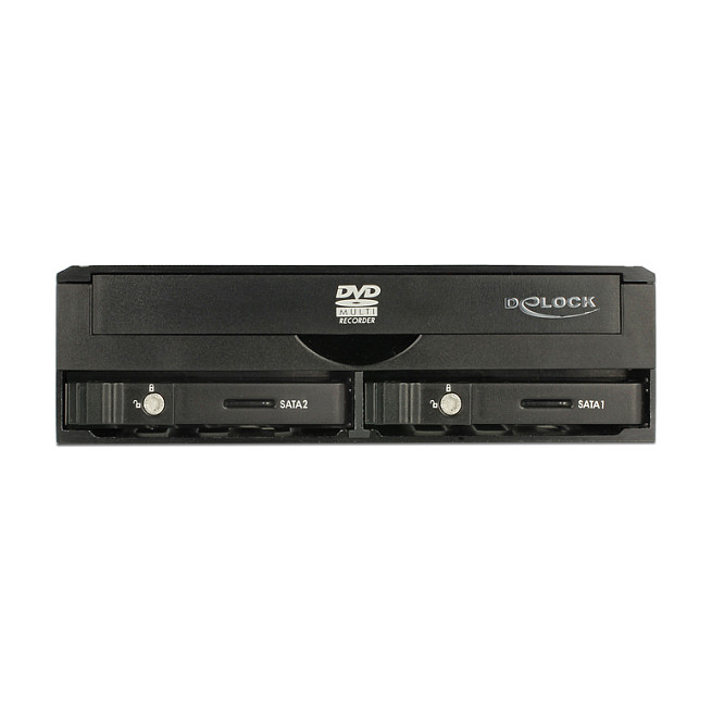 Ladica za diskove DELOCK 5.25" za 1x 5.25" Slim Drive + 2x 2.5" SATA HDD / SSD (47230)-3