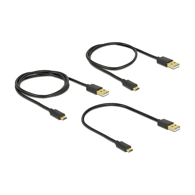 Set USB kabela DELOCK 83680 (3 komada, USB 2.0)-0