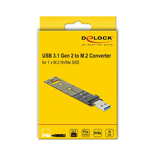 Vanjsko kućište za M.2 NVMe SSD DELOCK 64069 (USB 3.2 Gen 2, 10 Gbps, USB-C)-3