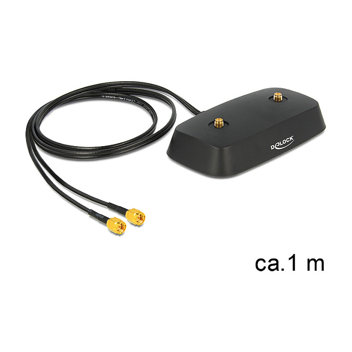 Antenska baza DELOCK s magnetnim postoljem (SMA ženski na SMA muški, 1m kabel)