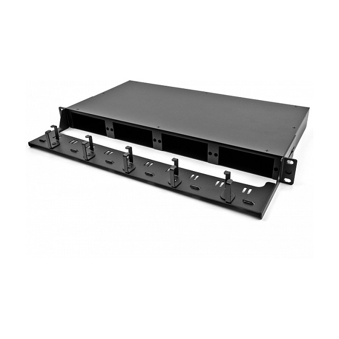 Mrežni panel DELOCK 19" 1U za optičke kablove (24x SC Simplex / 12x LC Duplex) crni-2