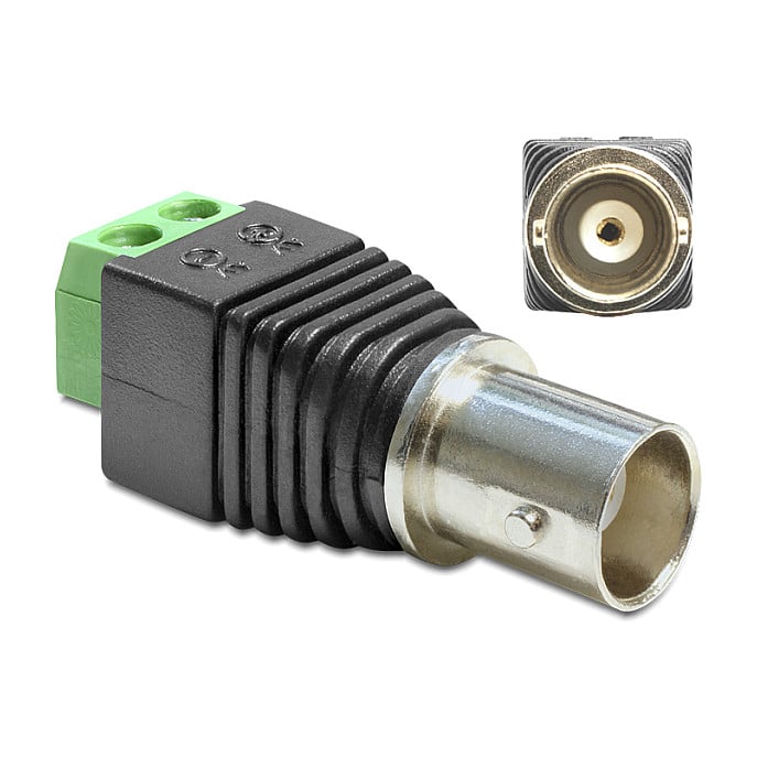 Adapter DELOCK BNC ženski na 2-pinski Terminal Block (65416)-0