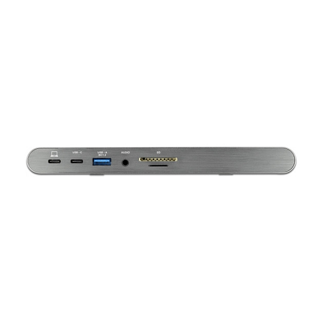 Docking stanica DELOCK 11-u-1 USB-C (2x DisplayPort, HDMI, 3x USB 3.2, LAN, Audio, SD/microSD, 100W PD) siva-3