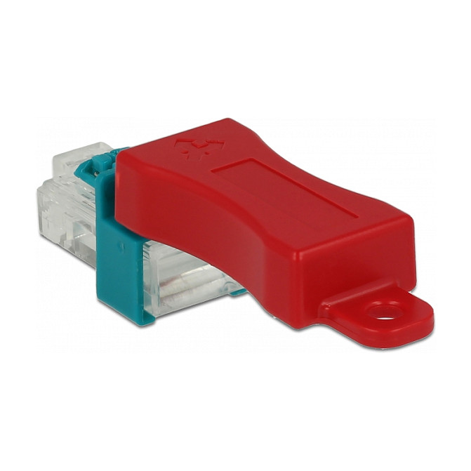 Sigurnosna brava za mrežni kabel DELOCK Secure Clip Set (6 komada, crvena)-0