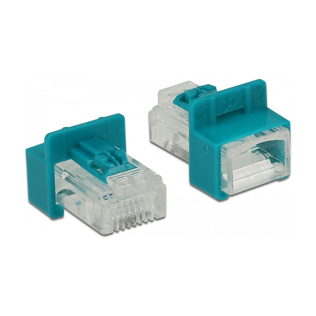 Sigurnosna brava za mrežni kabel DELOCK Secure Clip Set (6 komada, crvena)-1