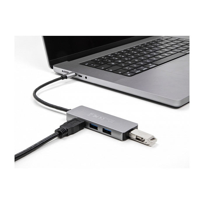 USB-C Hub DELOCK 63173 (4x USB-A 3.2 Gen 1, 5 Gbps, aluminijsko kućište)-1