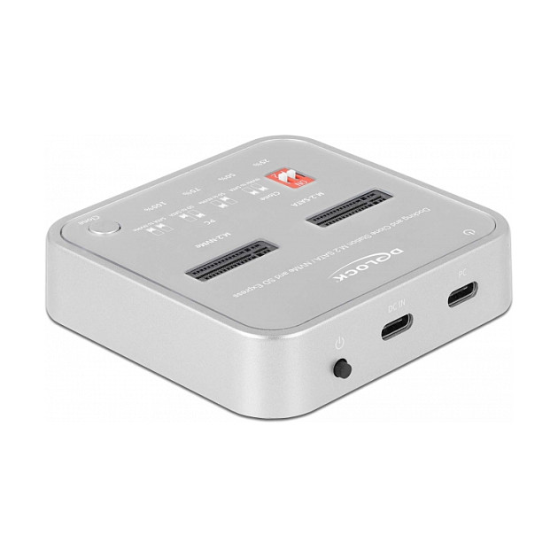 Docking stanica za SSD DELOCK 64138 (2x M.2 NVMe, USB 3.2 Gen 2, Offline kloniranje)