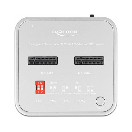 Docking stanica za SSD DELOCK 64138 (2x M.2 NVMe, USB 3.2 Gen 2, Offline kloniranje)-1