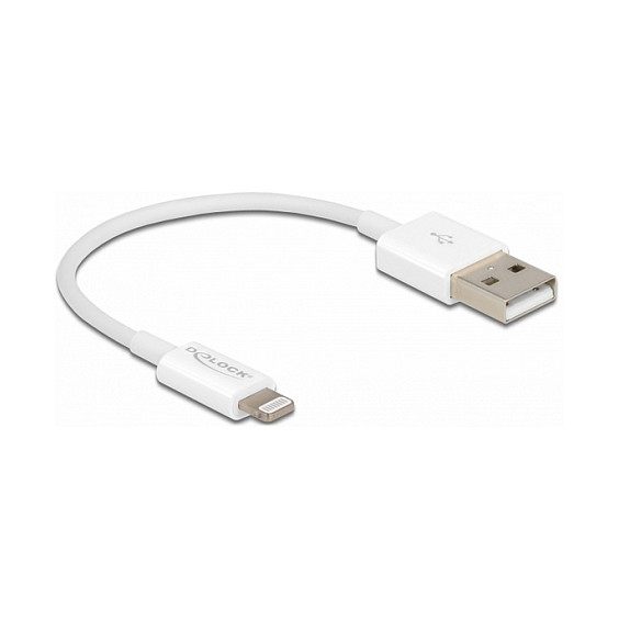 USB kabel DELOCK USB-A na Lightning 0.15m (MFi certifikat, samo za punjenje) bijeli