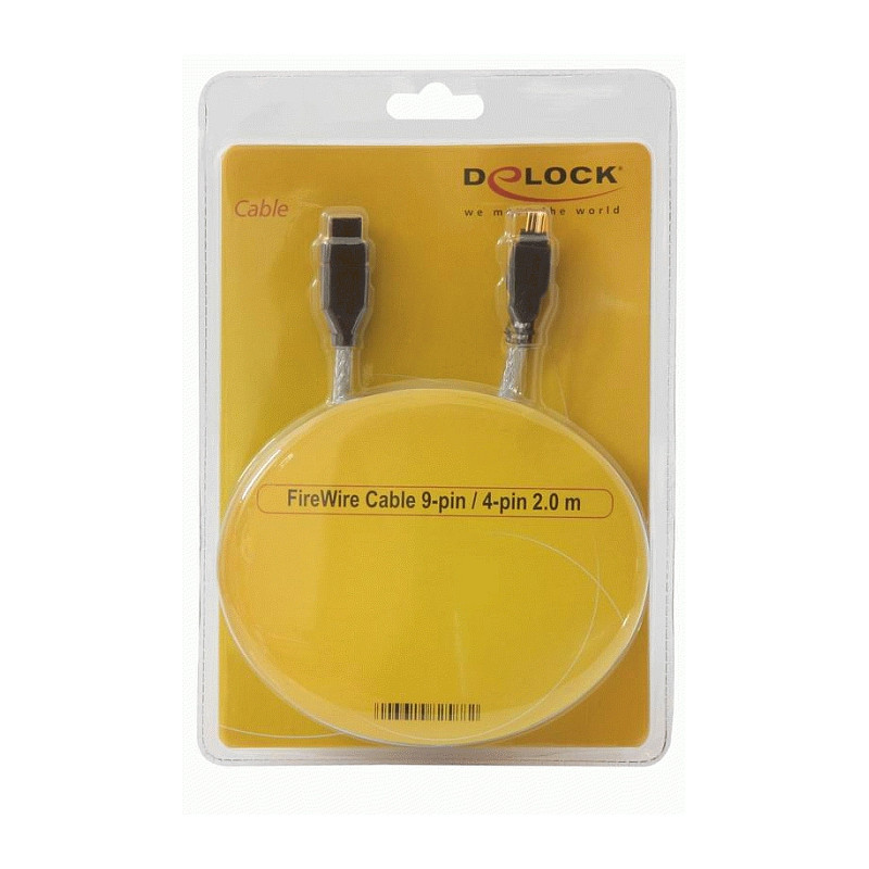 FireWire kabel DELOCK 9-pinski na 4-pinski (2 m, 400 Mb/s)-1