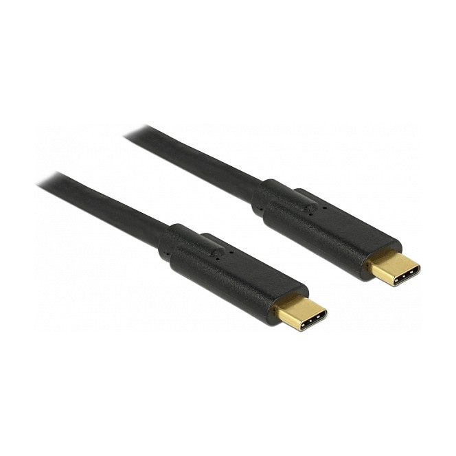 USB-C kabel DELOCK 83867 (USB 2.0, 3m, 3A, 480 Mbps) crni