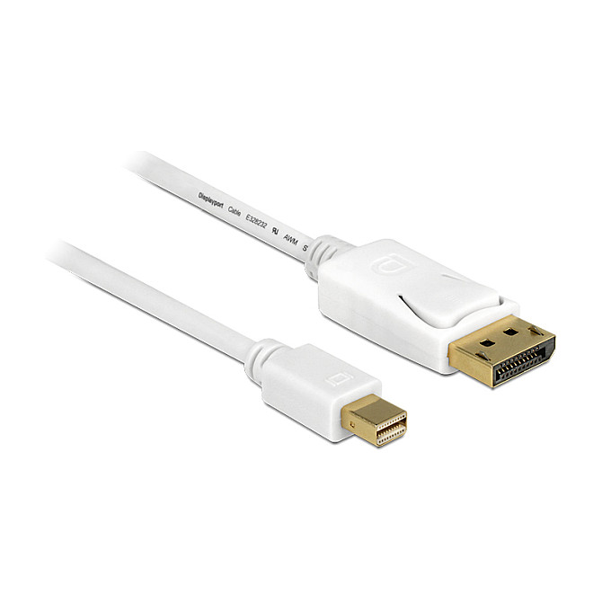 DisplayPort kabel DELOCK mini DP na DP 1.2 (1m, 4K 60Hz)-0