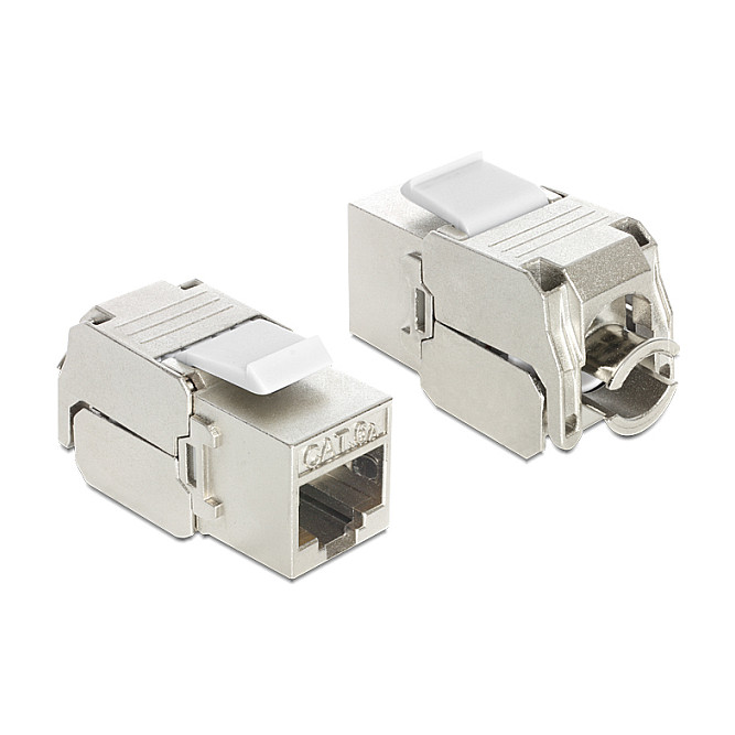 Keystone Modul DELOCK RJ45 > LSA Cat.6A STP (Toolless, PoE+, 500 MHz)