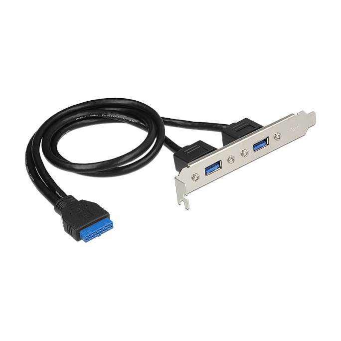 USB Slot Bracket DELOCK 84836 (2x USB 2.0, 2x 8-pin header)