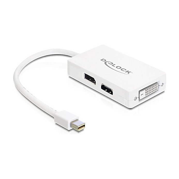 DELOCK Adapter mini DisplayPort na DVI / HDMI / VGA (3-u-1, Full HD)-0