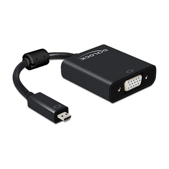 DELOCK Adapter Micro HDMI na VGA 65558 (Full HD 1080p, 3.5mm audio izlaz)-0