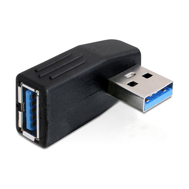 USB Adapter DELOCK 65341 (USB 3.0-A muški na USB 3.0-A ženski, 90° kutni, 5 Gbps)