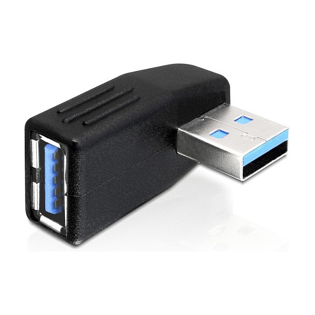 Delock Adapter USB 3.0 A (M) na USB 3.0 A (Ž) 90° kutni (lijevo/desno)